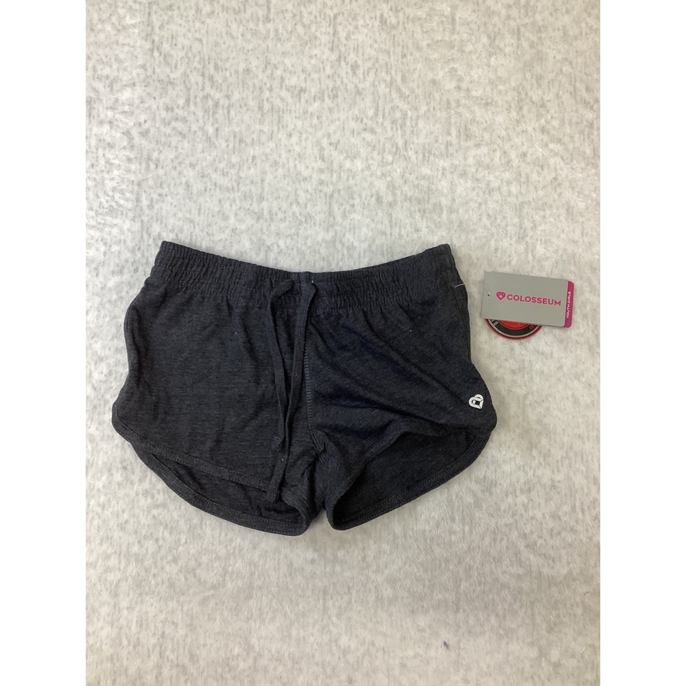 Colosseum Girls Charcoal Heather Grey Athletic Shorts RCABS50149 Size L 10-12NWT